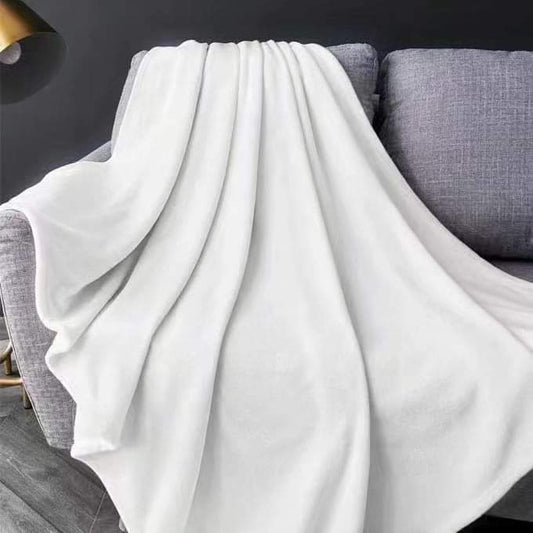 White fleece blanket