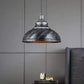 Retro Industrial Silver Pendant Light
