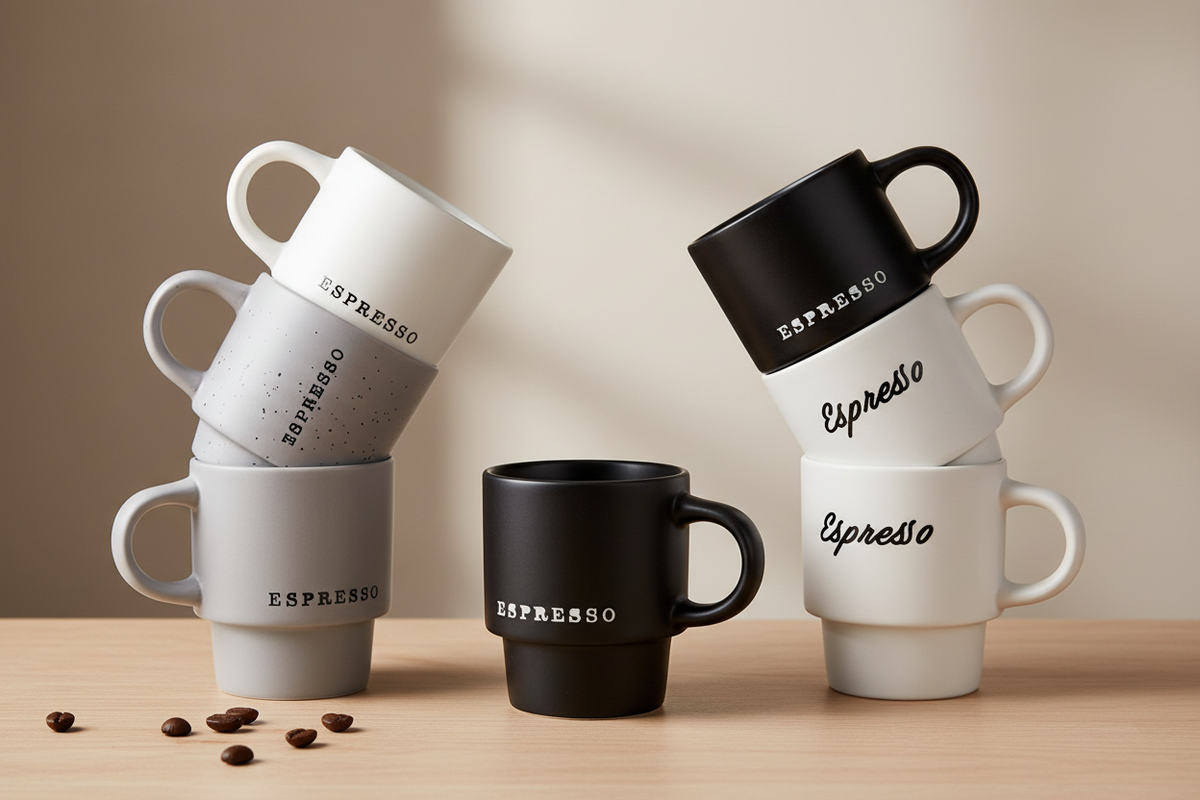 6pcs Stackable espresso cups