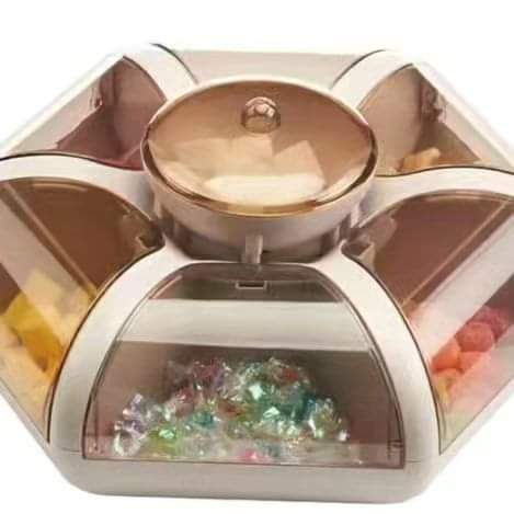 Flower petal Candy box with 6 compartments