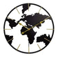 24inch 60cm Earth Globe World Map Wall Clock