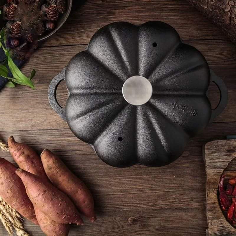 Sweet potato baking/roasting cast iron pot