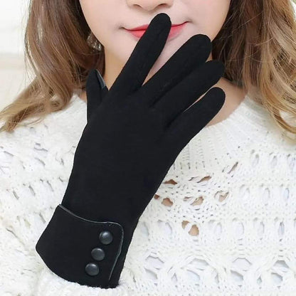 Warm winter gloves with smart touch fingers per pair