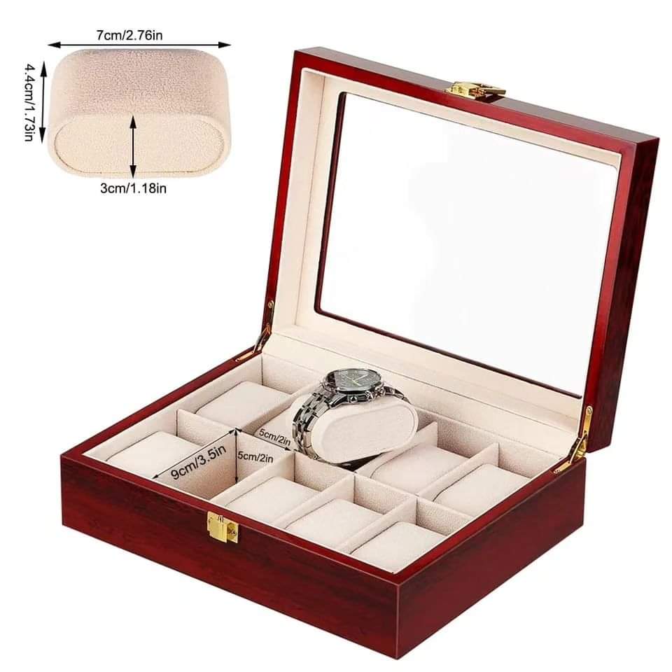Luxurious wooden watch case