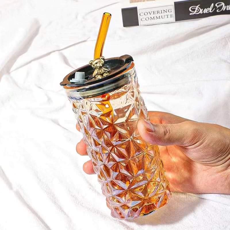 Bear smoothie glass cup