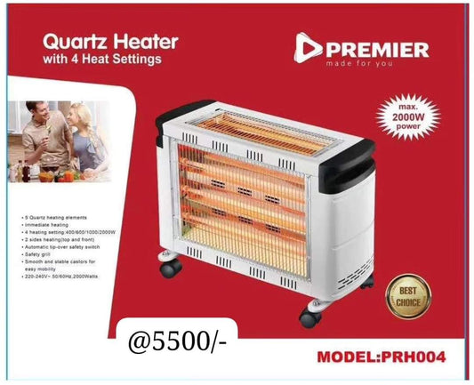 Quartz Heater with 4Heat Settings