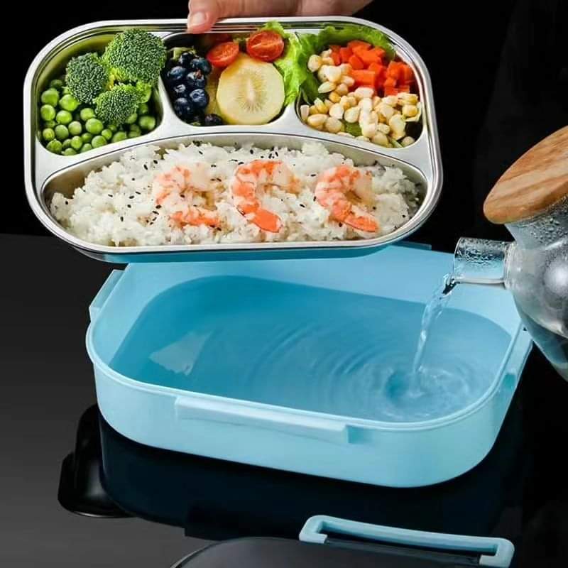 4 Grid Stainless Steel Lunch Box