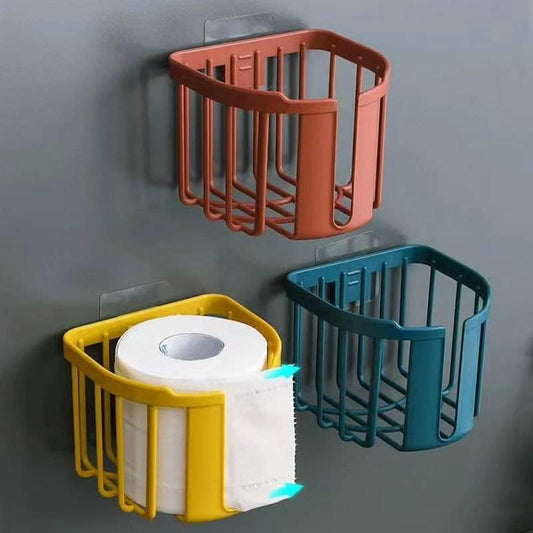 Punch-Free Toilet Paper Holder