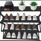 Foldable multifunctional shoe rack