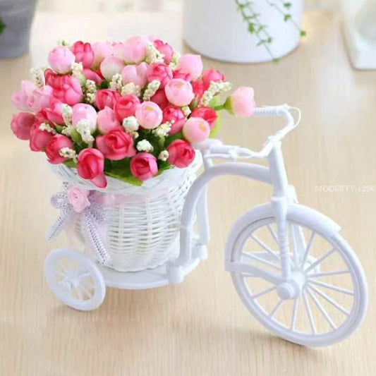 Artificial Bicycle Fashion Rose Car Crafts