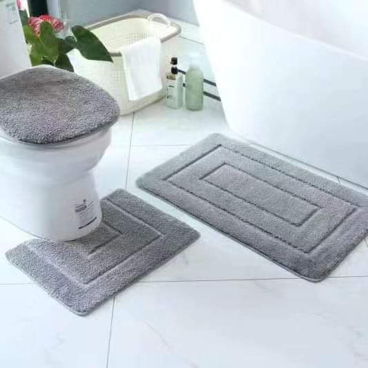 3pc Toilet mat Set