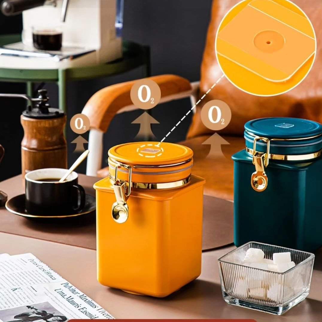 1.1L Coffee Jar Storage Jar Airtight