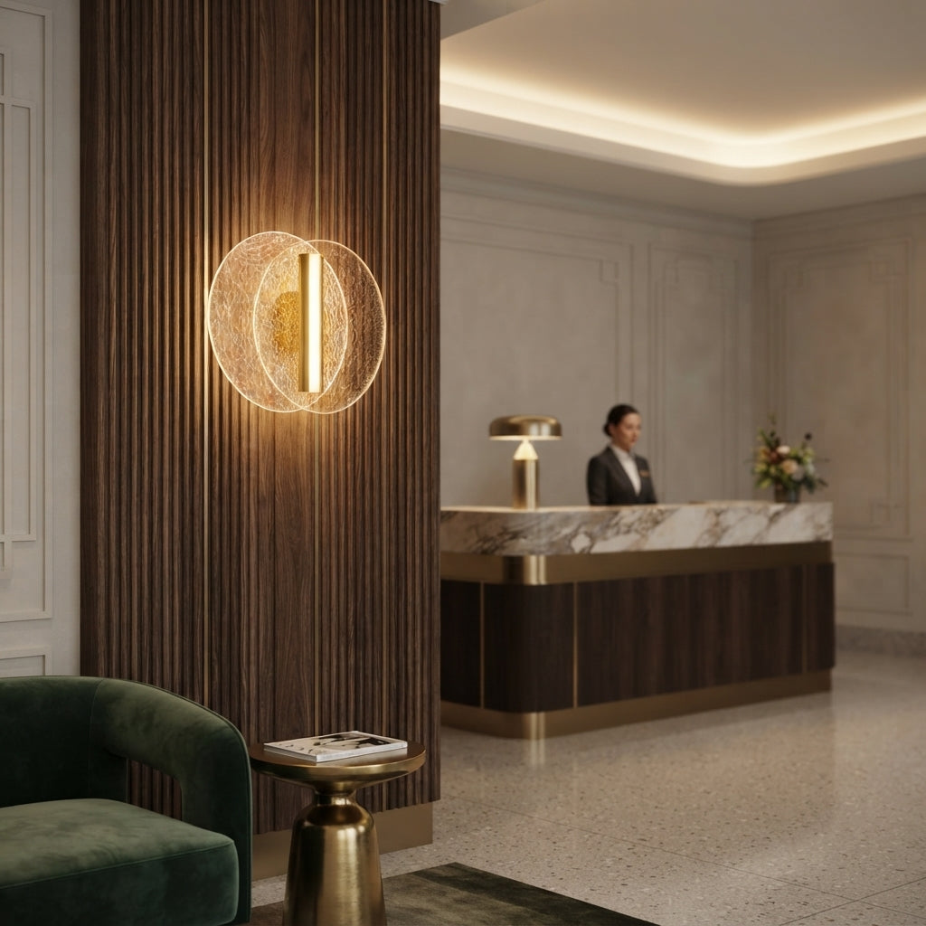 7W LED Indoor Wall Lamp with Overlapping Circular Design WH 2604-20-GO-WW