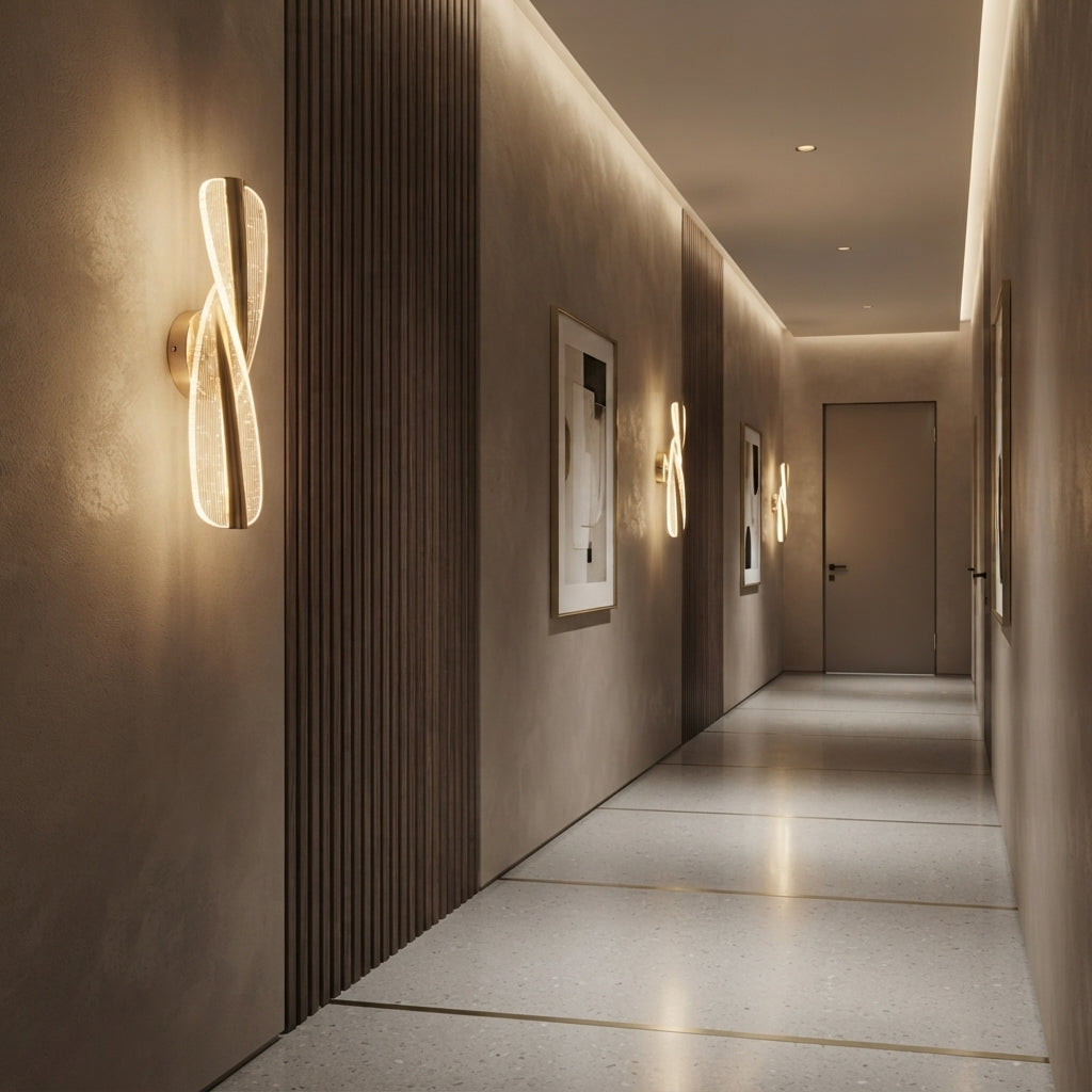 Gold LED Decorative Indoor Wall Light 18W 3000K Warm White WH 2601-20-GO-WW