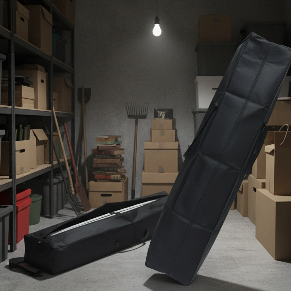 Black heavy-duty carry bag for 3x3M folding canopy tent made from 1680D Oxford fabric