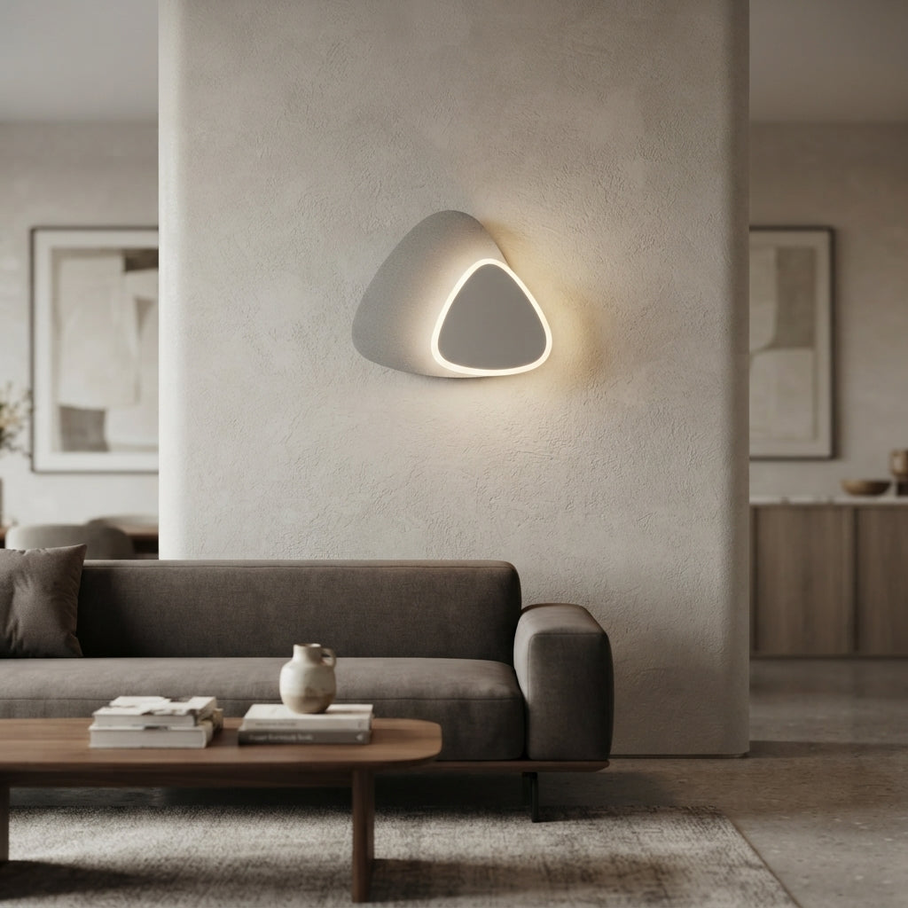 Tri-Colour Changeable Triangular LED Wall Light 6W WH 2015-TC