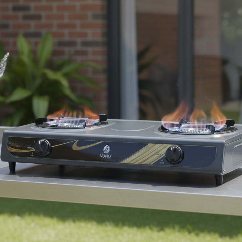 SC-002 single gas burner with durable metal body and strong flame output