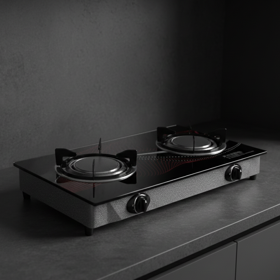 GP-007 infrared gas burner with durable metal body and infrared heating surface