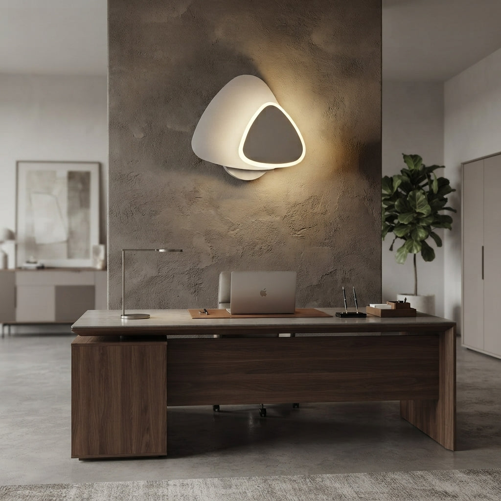 Tri-Colour Changeable Triangular LED Wall Light 6W WH 2015-TC