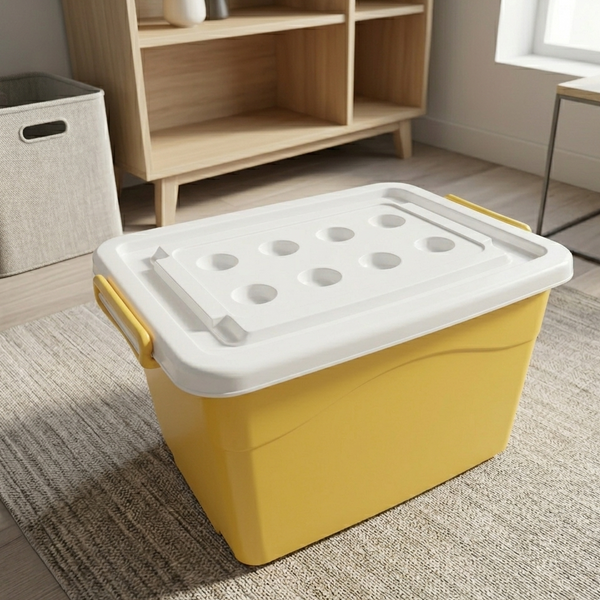 80L Storage Box with Pulley Wheels