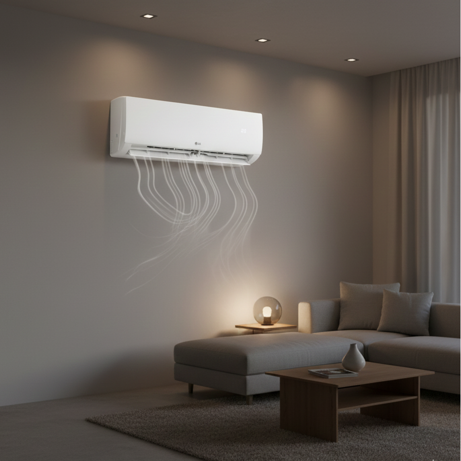 LG 12,000 BTU JETCOOL PLUS Split Air Conditioner – Cool Only, Model H12TN4