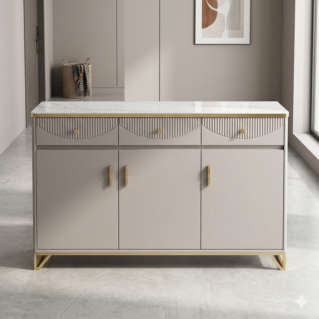 Multi functional shoe rack storage cabinet for entryway and living room use with large capacity and clean storage design