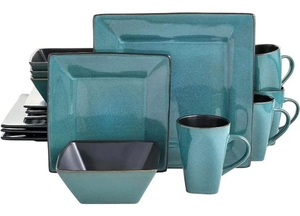 Dinner Set with Mugs, Side Plates, Bowls and Dinner Plates 16 Piece and 24 Piece Options