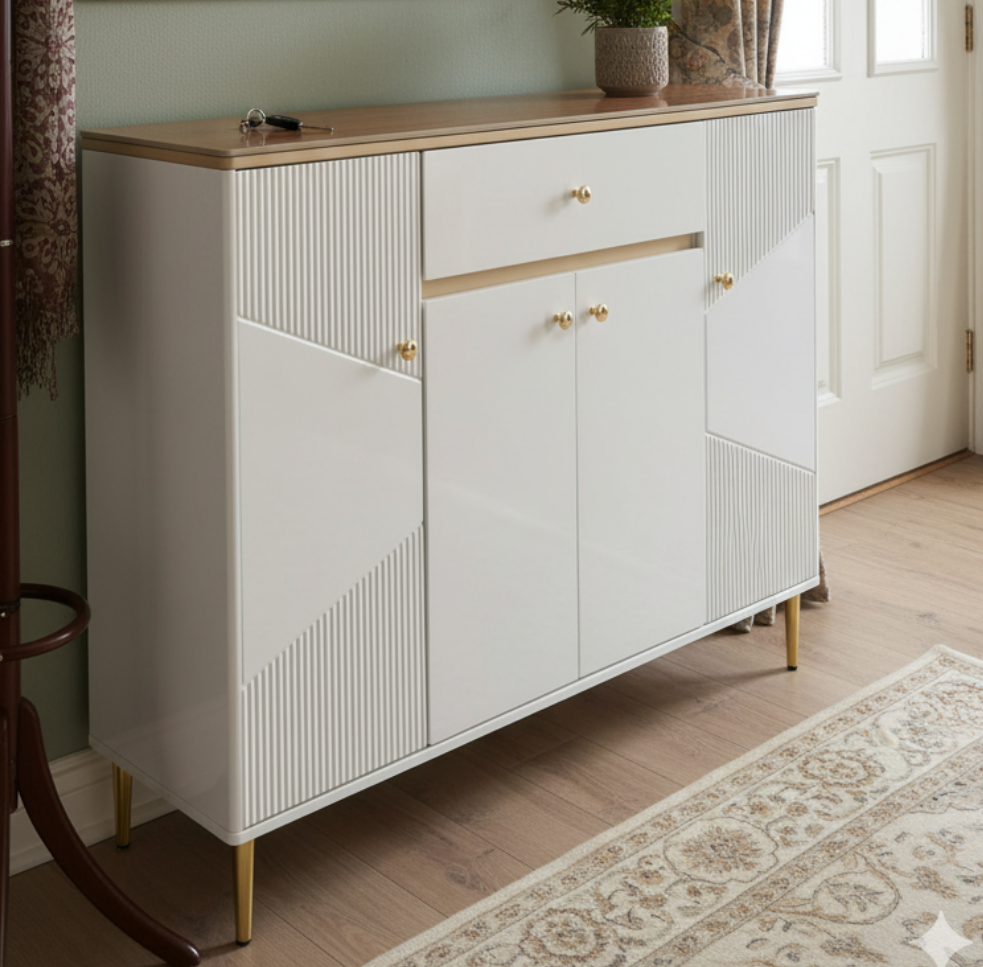 Wooden Shoe Cabinet