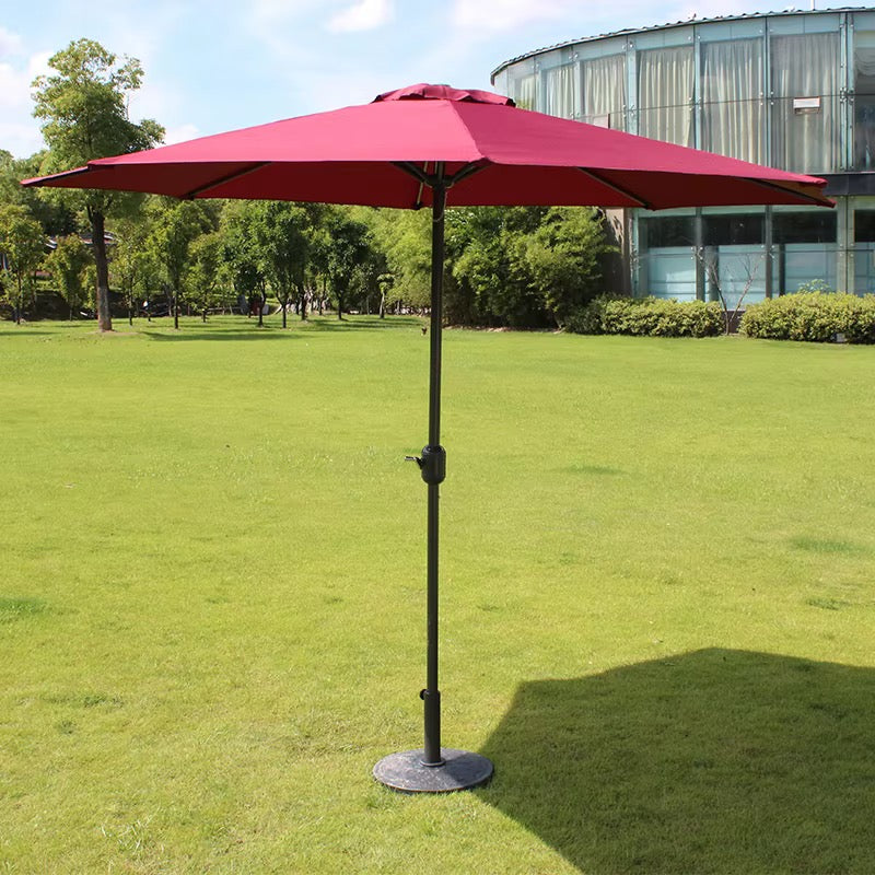 Folding Outdoor Umbrella with Iron Pipe – 2.7m