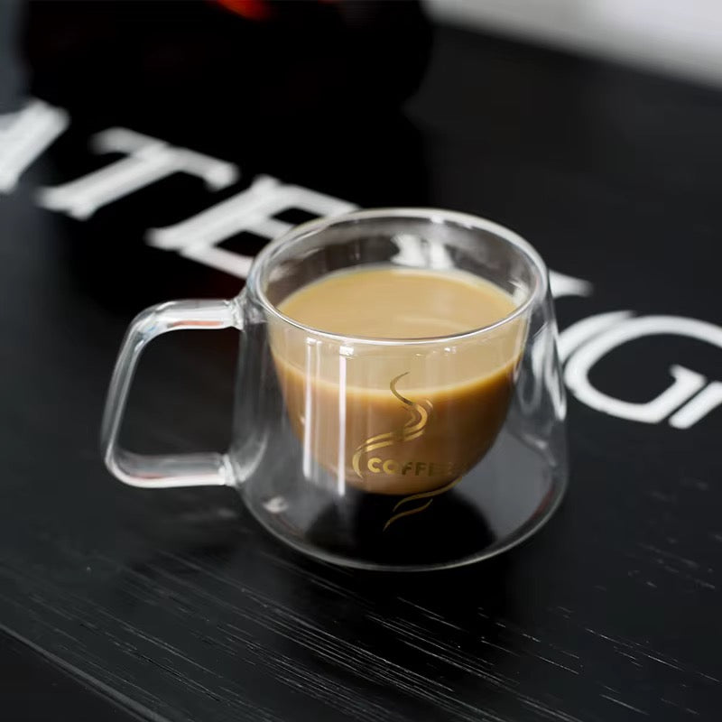 Borosilicate Double Wall Glass Cup 2Pcs