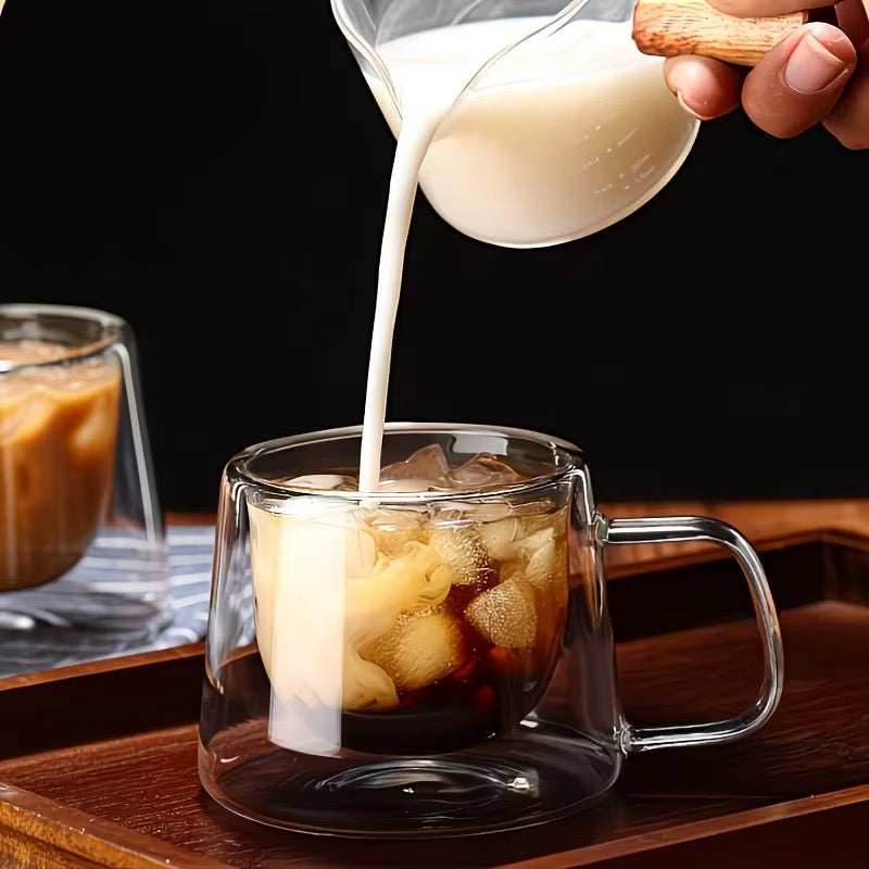 Borosilicate Double Wall Glass Cup 2Pcs