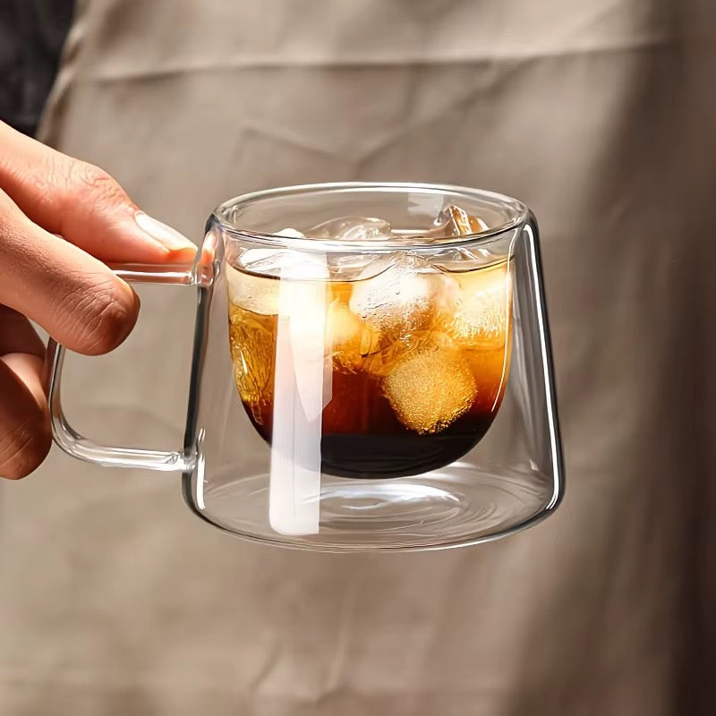 Borosilicate Double Wall Glass Cup 2Pcs