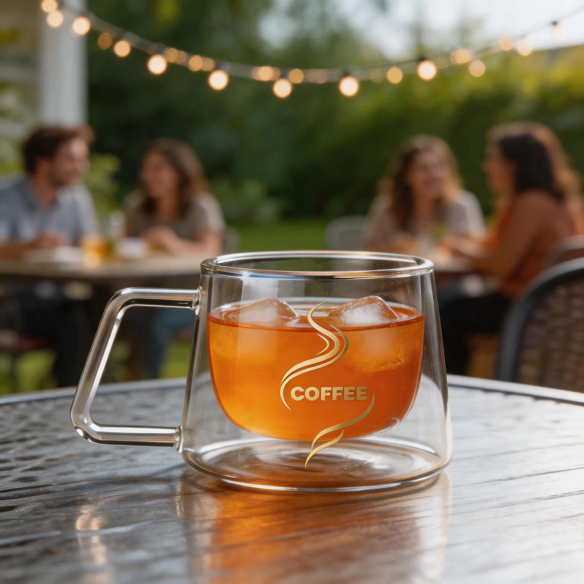 Borosilicate Double Wall Glass Cup 2Pcs