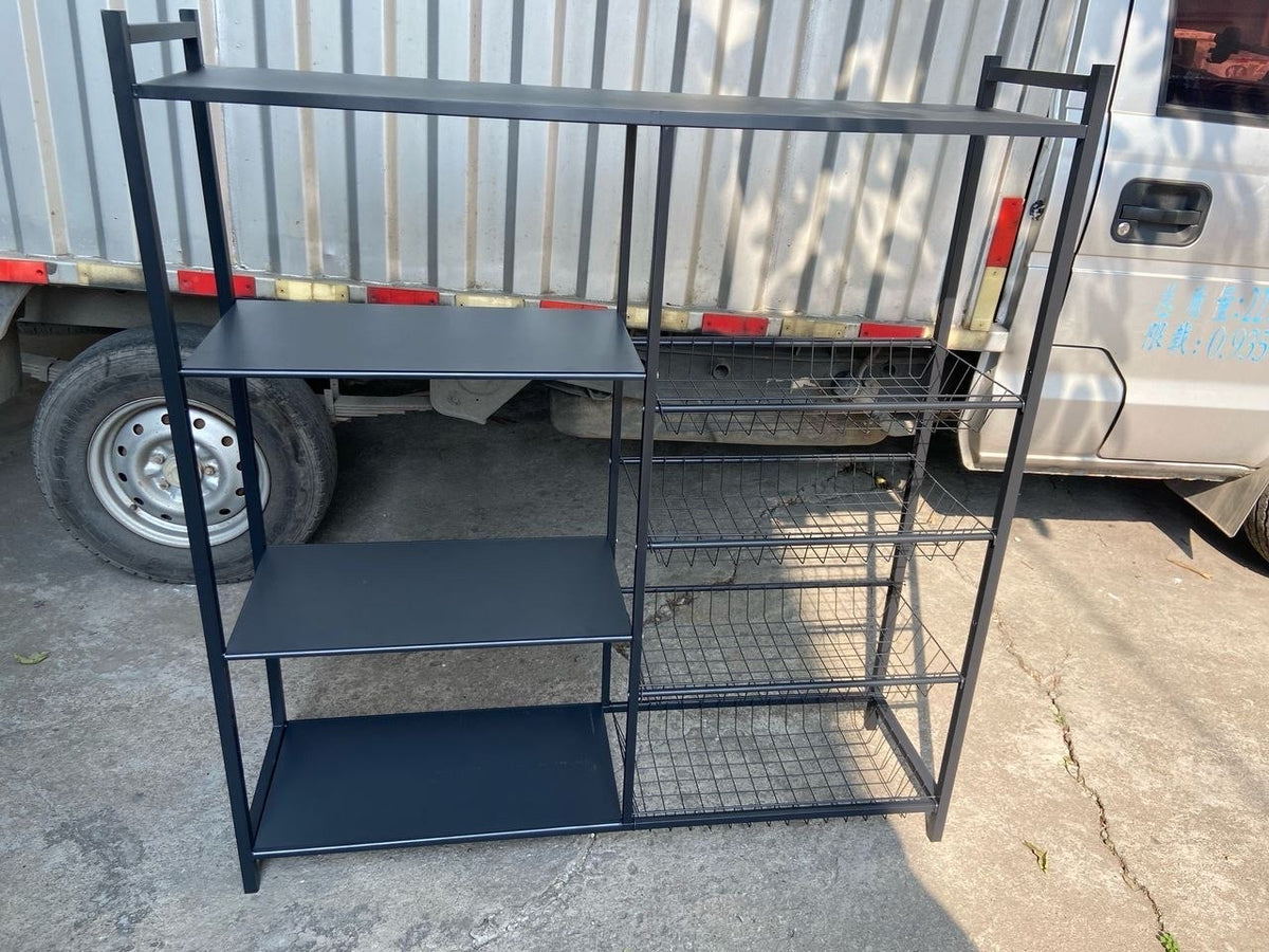 Metallic Kitchen Rack with Movable & Lockable Wheels