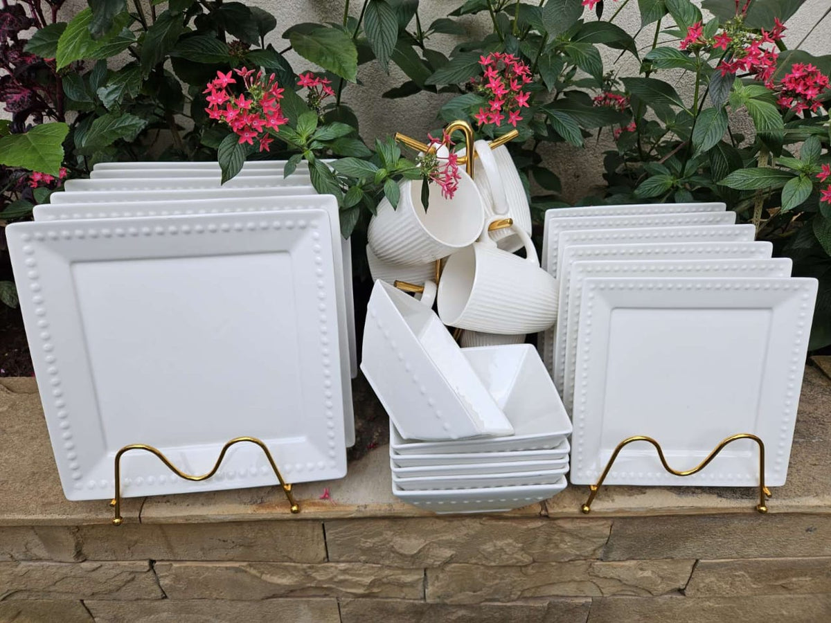 24 pcs Square Dinner Set