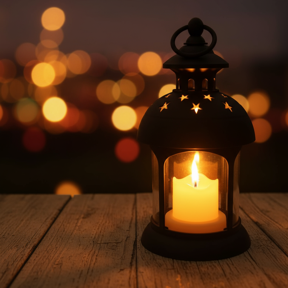 battery operated Decorative LED Lantern for home and event lighting.