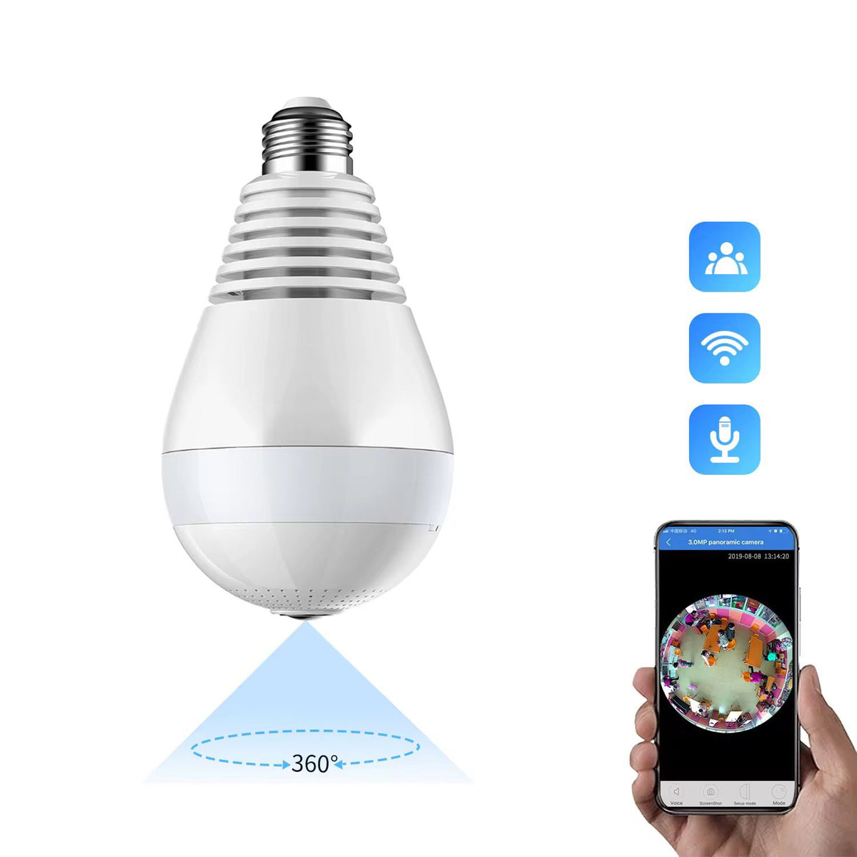 HOME SECURITY WIFI BULB CAMERA