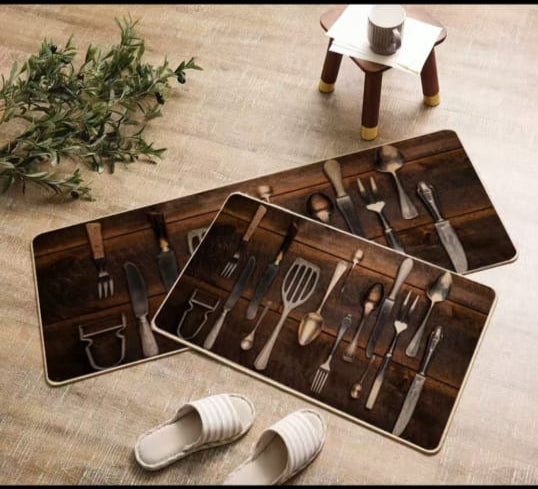 Heavy Rubber Kitchen Mats – 120 × 45 cm and 75 × 45 cm