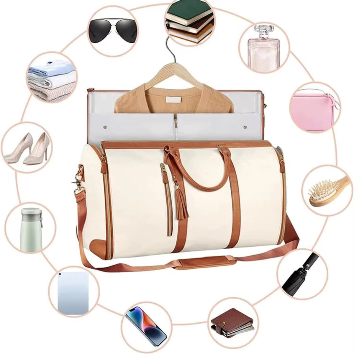 Convertible Garment Travel Duffel  Bag
