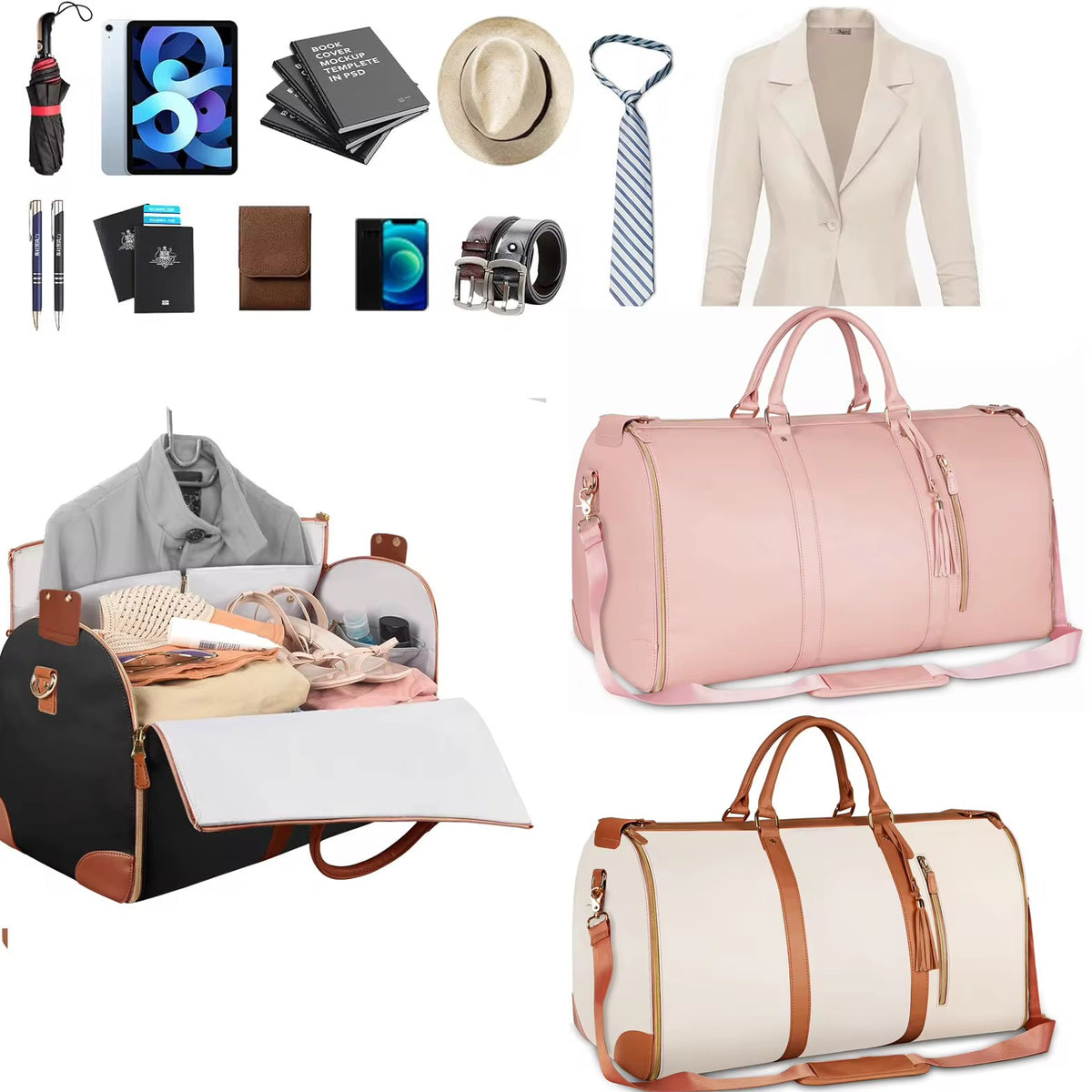 Convertible Garment Travel Duffel  Bag