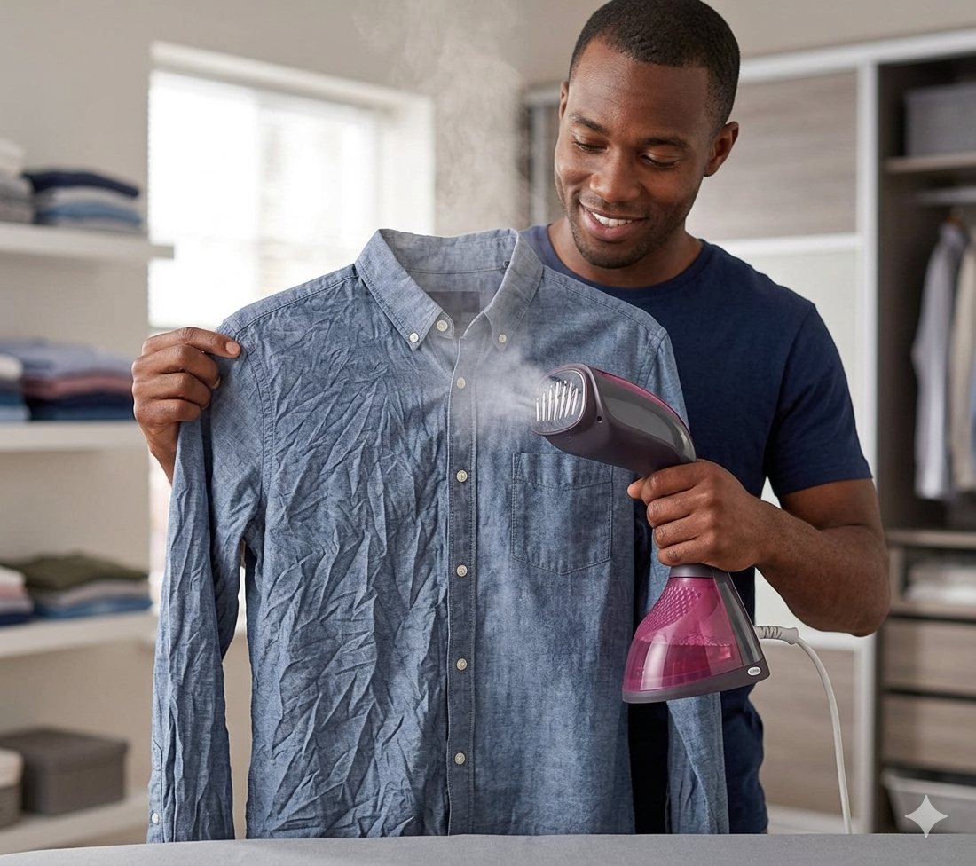 Garment Steamer – Handheld Clothes Steamer for Fast, Crease-Free Results