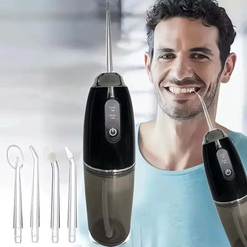 Portable mini cordless IPX7 waterproof water dental flosser with detachable tank for deep oral cleaning

Upgrade your oral care routine with this powerful, portable water dental flosser designed for healthier teeth and gums.