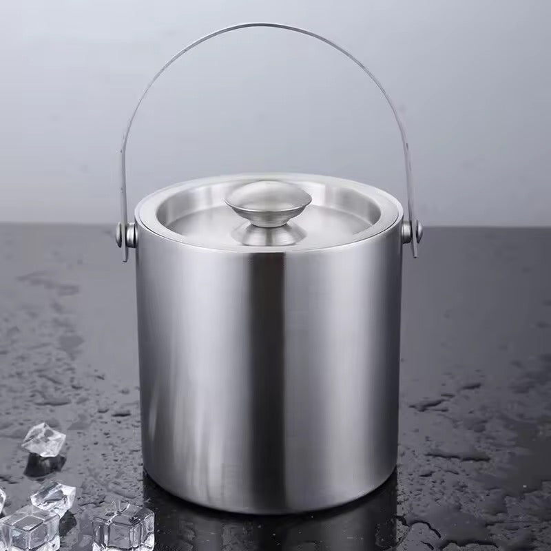 1.5L Stainless Steel Ice Bucket with Lid