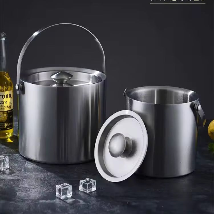 1.5L Stainless Steel Ice Bucket with Lid
