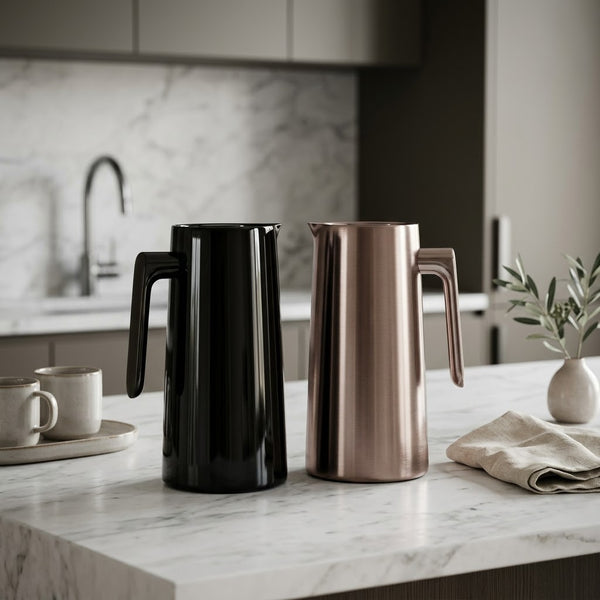 Regal 1L vacuum flask in Rose Gold and Black for hot and cold beverages In Nairobi Kenya