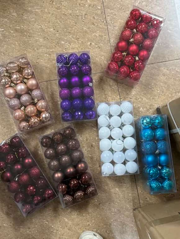 36pcs Christmas Tree Decor Balls 4cm