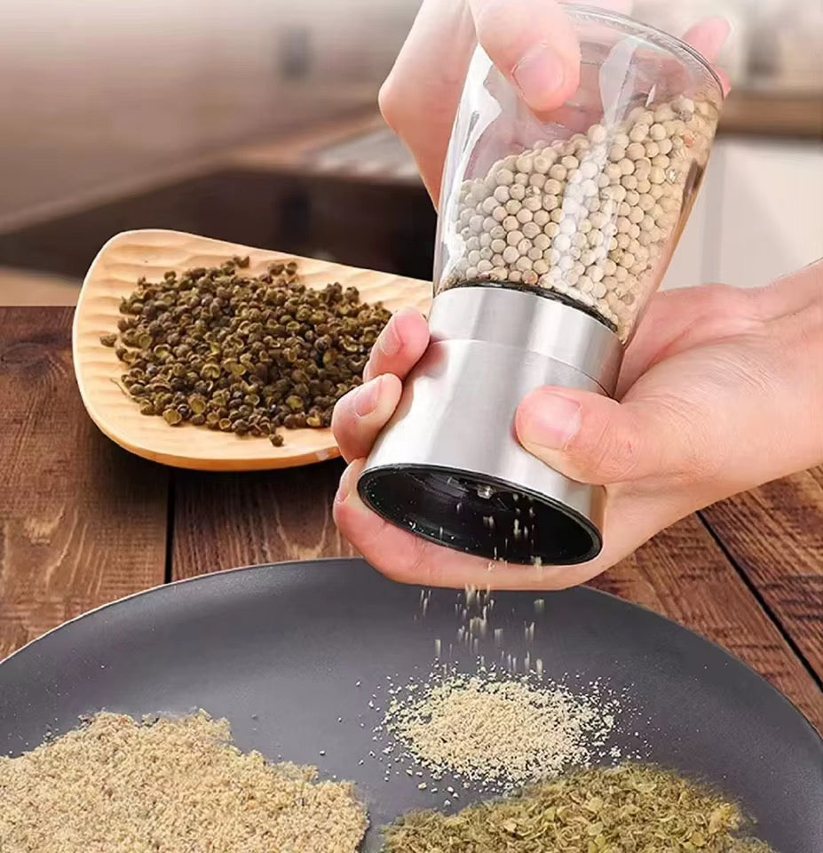 Pepper Grinders – Glass and Stainless Steel