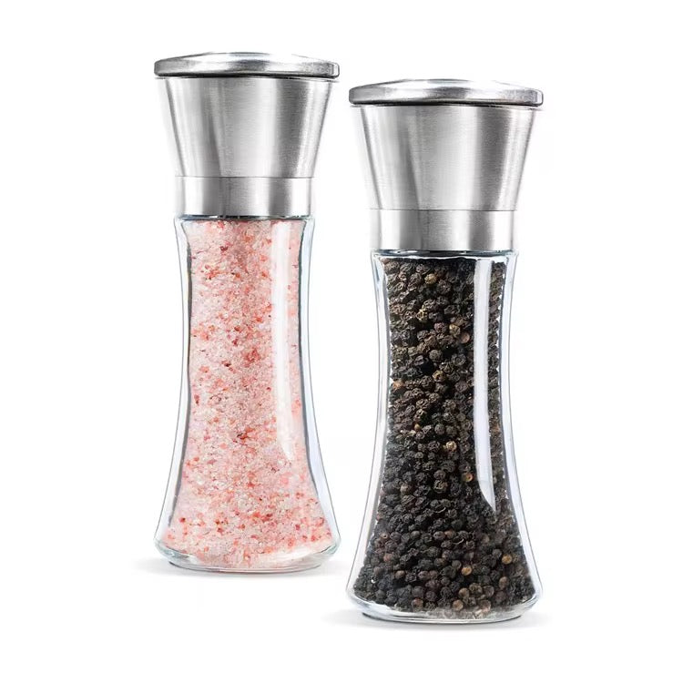 Pepper Grinders – Glass and Stainless Steel