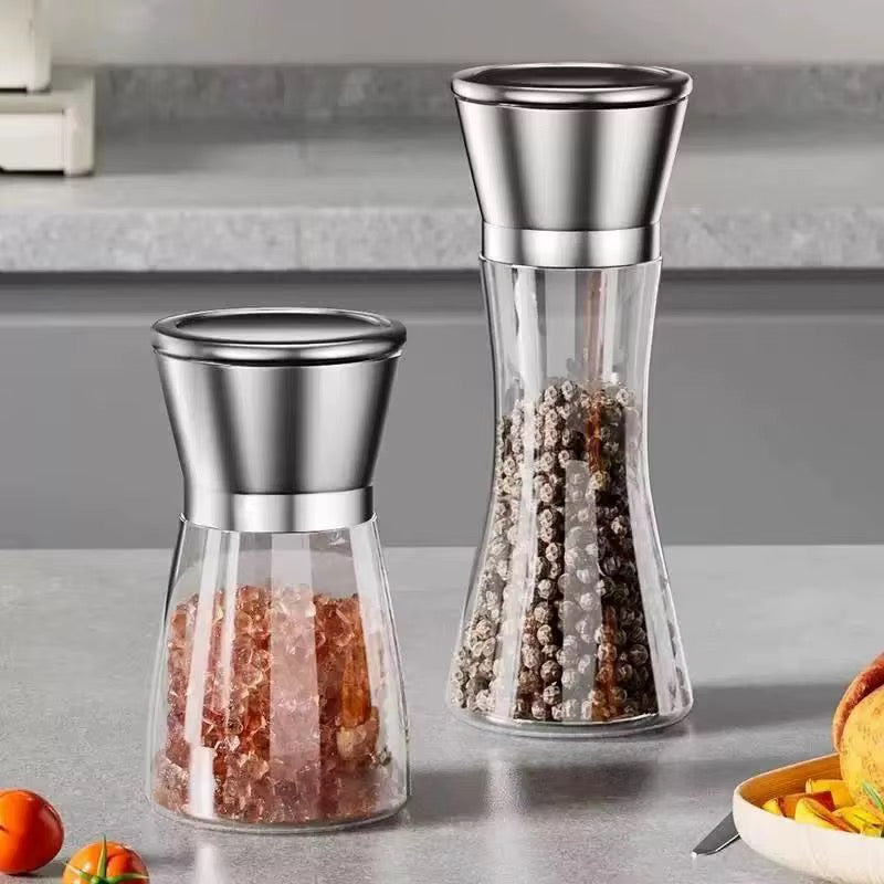 Pepper Grinders – Glass and Stainless Steel