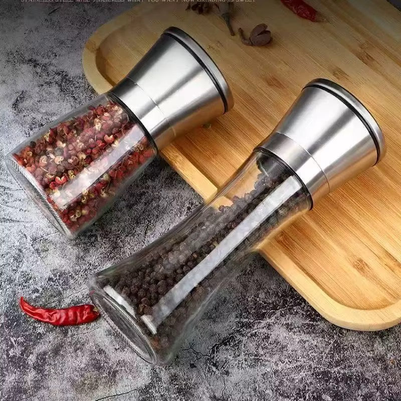 Pepper Grinders – Glass and Stainless Steel
